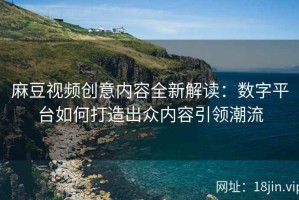 麻豆视频创意内容全新解读：数字平台如何打造出众内容引领潮流