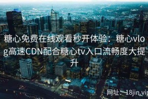 糖心免费在线观看秒开体验：糖心vlog高速CDN配合糖心tv入口流畅度大提升