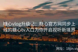 糖心vlog升级记：糖心官方网同步上线的糖心tv入口为你开启视听新境界