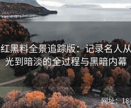 网红黑料全景追踪版：记录名人从高光到暗淡的全过程与黑暗内幕