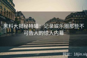 黑料大揭秘特辑：记录娱乐圈那些不可告人的惊人内幕