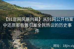 【91官网风暴内幕】从91网公开档案中还原那些曾引发全民热议的历史事件