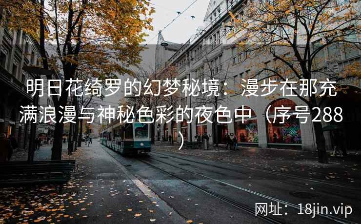 明日花绮罗的幻梦秘境：漫步在那充满浪漫与神秘色彩的夜色中（序号288）