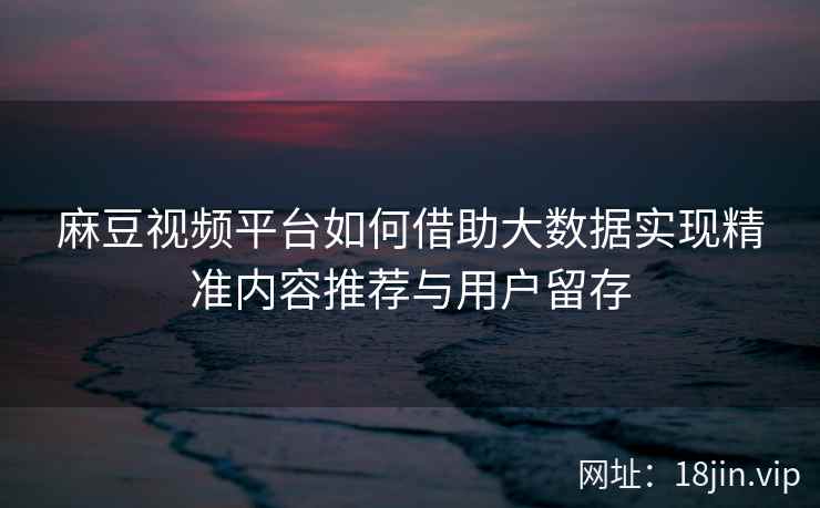 麻豆视频平台如何借助大数据实现精准内容推荐与用户留存