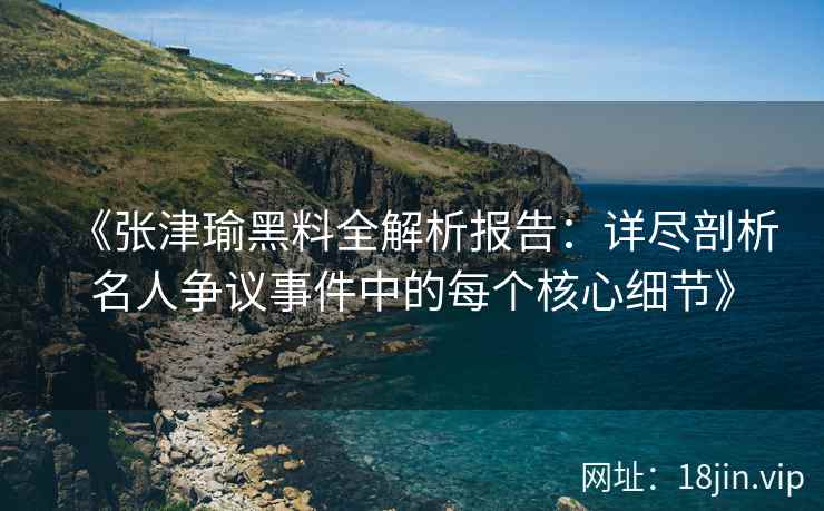 《张津瑜黑料全解析报告：详尽剖析名人争议事件中的每个核心细节》