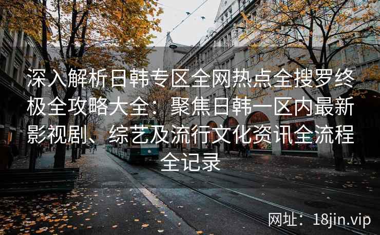 深入解析日韩专区全网热点全搜罗终极全攻略大全：聚焦日韩一区内最新影视剧、综艺及流行文化资讯全流程全记录